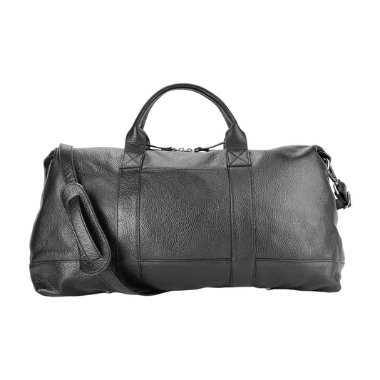 RB1029A | Genuine Leather Travel Duffle Bag Made in Italy with Shoulder Strap