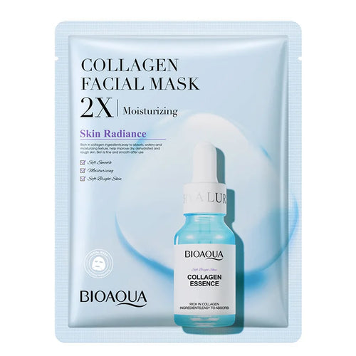 20pcs BIOAQUA Centella Collagen Face Mask VC Moisturizing Refreshing