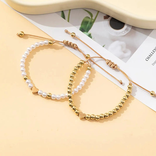 Piece Adjustable Beaded Fashion Bracelet Set