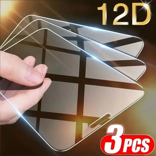 3Pcs Tempered Glass Screen Protector for iPhone
