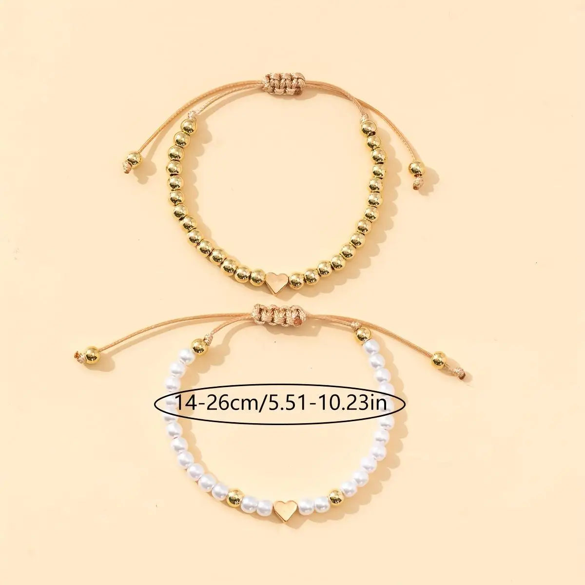 Piece Adjustable Beaded Fashion Bracelet Set